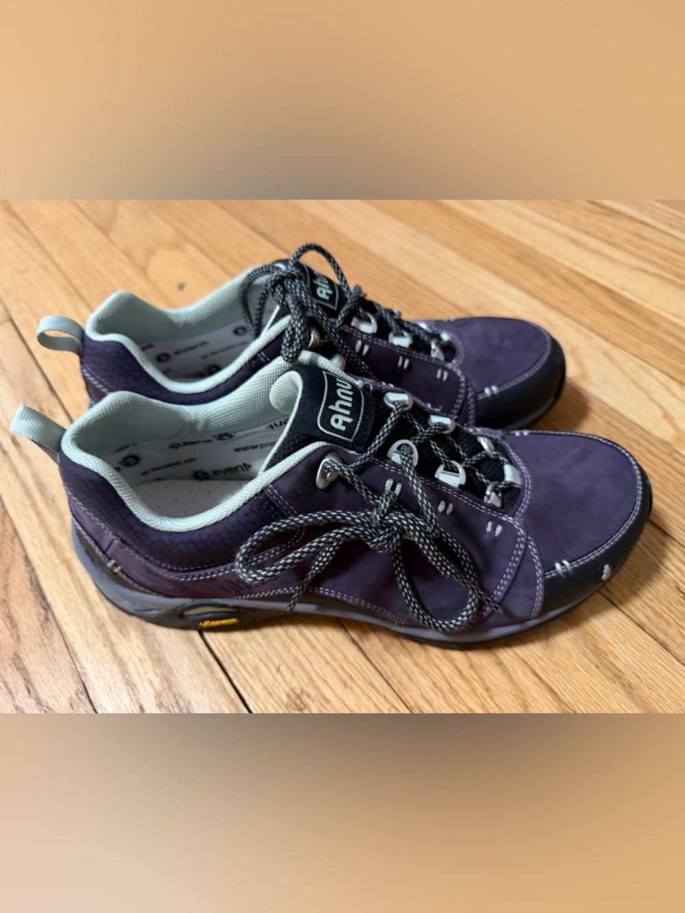 Ahnu Plum and Light Gray Trail Sneakers women’s size 9 purple